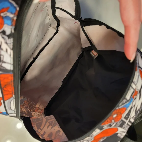 Spiderman Marvel Comic Graphic Print Backpack With Padded Adjustable Straps - Picture 12 of 16